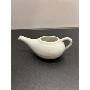 Antique White Porcelain Invalid Feeder Medical Sick Cup